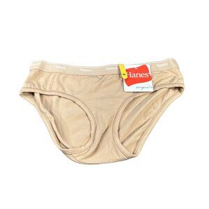 Hanes Originals Women's Size Medium Panty Hipster Beige New With Tags